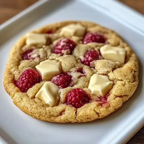Weiße Schokolade-Himbeer Cookies